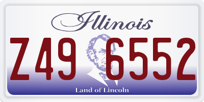 IL license plate Z496552