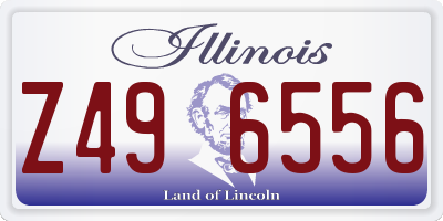 IL license plate Z496556