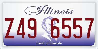 IL license plate Z496557