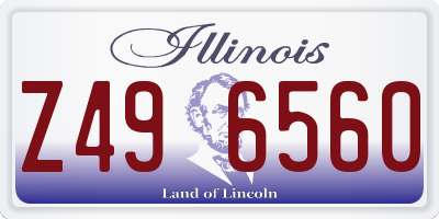 IL license plate Z496560