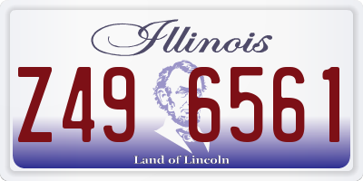 IL license plate Z496561