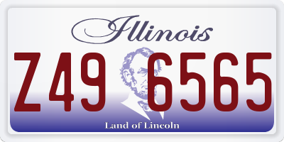 IL license plate Z496565