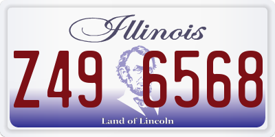 IL license plate Z496568