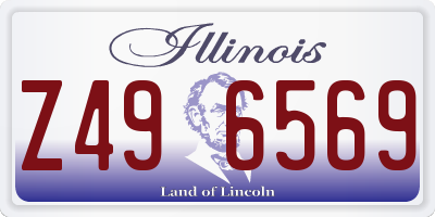 IL license plate Z496569