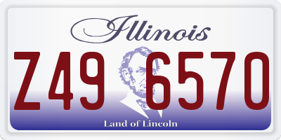 IL license plate Z496570