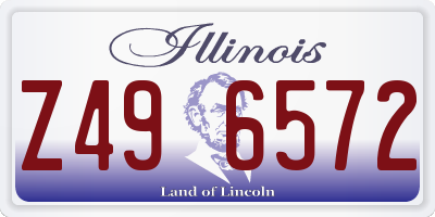IL license plate Z496572