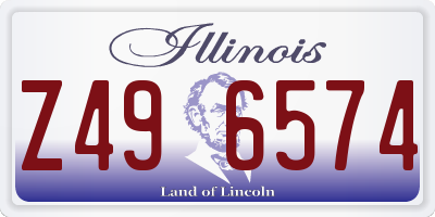 IL license plate Z496574