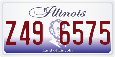 IL license plate Z496575