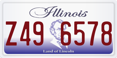 IL license plate Z496578