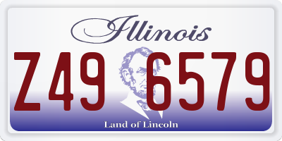 IL license plate Z496579