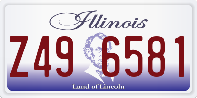 IL license plate Z496581