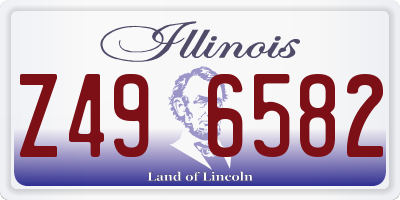 IL license plate Z496582