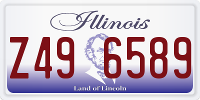 IL license plate Z496589