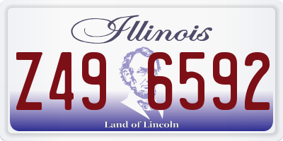 IL license plate Z496592