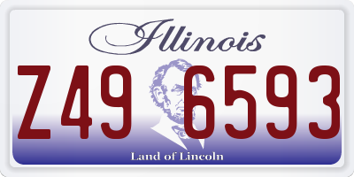 IL license plate Z496593