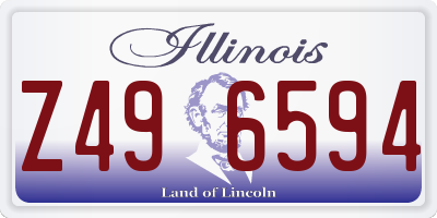 IL license plate Z496594