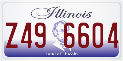 IL license plate Z496604