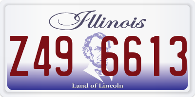 IL license plate Z496613