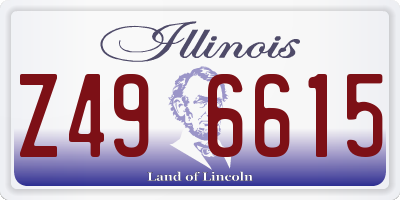 IL license plate Z496615