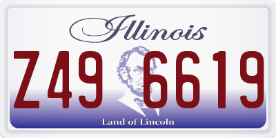 IL license plate Z496619