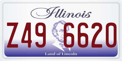 IL license plate Z496620