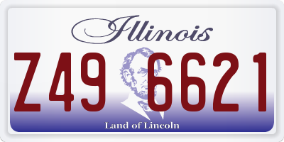IL license plate Z496621