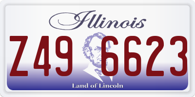 IL license plate Z496623
