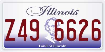 IL license plate Z496626