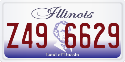 IL license plate Z496629
