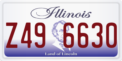 IL license plate Z496630