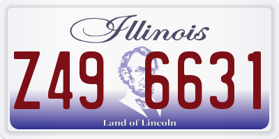 IL license plate Z496631