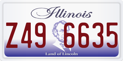 IL license plate Z496635