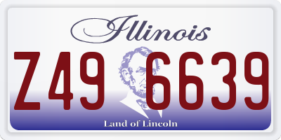 IL license plate Z496639