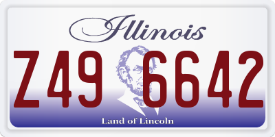 IL license plate Z496642