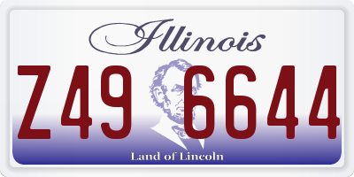 IL license plate Z496644