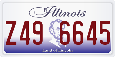 IL license plate Z496645