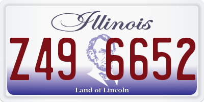 IL license plate Z496652