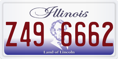 IL license plate Z496662
