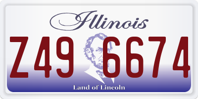 IL license plate Z496674