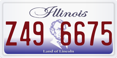 IL license plate Z496675