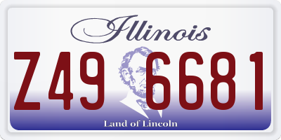 IL license plate Z496681