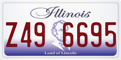 IL license plate Z496695