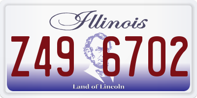IL license plate Z496702