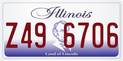 IL license plate Z496706