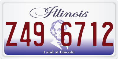 IL license plate Z496712