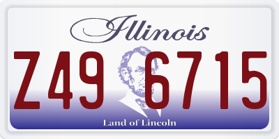 IL license plate Z496715