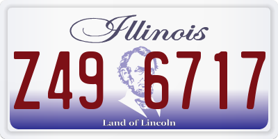 IL license plate Z496717
