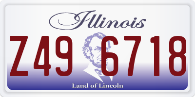 IL license plate Z496718