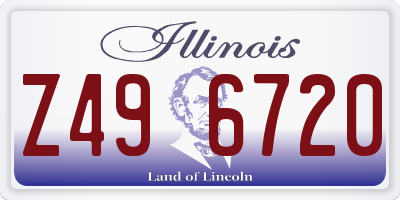 IL license plate Z496720