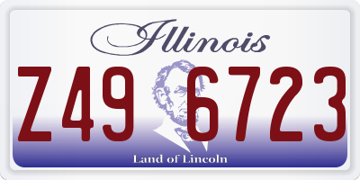 IL license plate Z496723